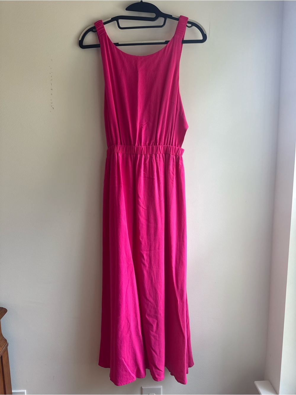 Sugarlips Hot Pink Off-Shoulder Maxi Dress